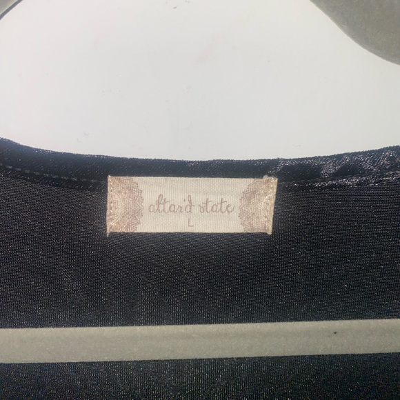 Long sleeve velvet tie top from Altar’d State surplice - Picture 4 of 5